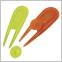 Neon PitchFork met ball marker - 2 stuks