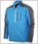 Sport Lite Long Sleeve Half Zip Wind Shirt (Electric Blue/Titanium)