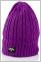 Cable Knit Beanie (Paars)
