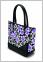 Ladies Uptown Tote Bag (Floral/Black/Purple)