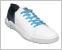Laguna Waterproof Leather Spikeless Golf Shoes (White/Navy UK7 EUR 40.5)