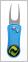 GCT Logo Titanium Divot Repair Tool + Ball Marker (Blue)