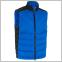 Primaloft Premium Puffer Padded Thermal Water Repellent Golf Gilet Vest (Black/Blue)