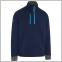 Midweight Textured Fleece (Peacoat/Scuba Blue)