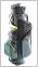 Ventura Waterproof Cart Bag Cart Bag With 14 Way Orginiser Top (Black/Green)