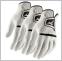 Mens Comp Synthetic Leather 3 Glove Combo Deal (White)