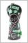 Lucky Skull Fairway Wood Head Cover (Black-Shamrock Irish Green)