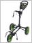 Flat  3 Wheel Golf Trolley (Black/Lime)